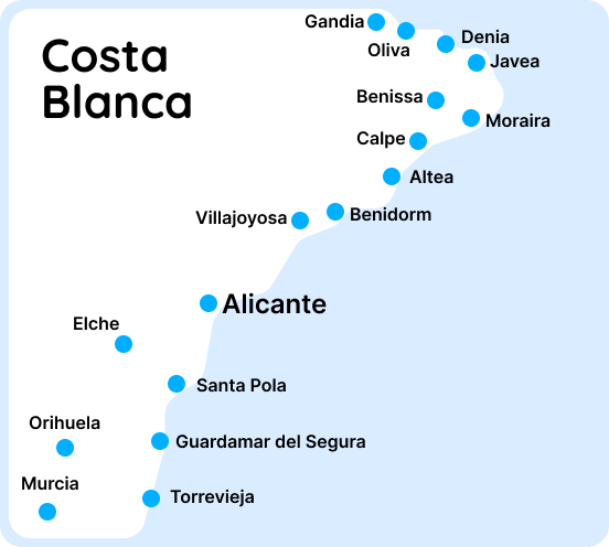 Blancatec operating areas